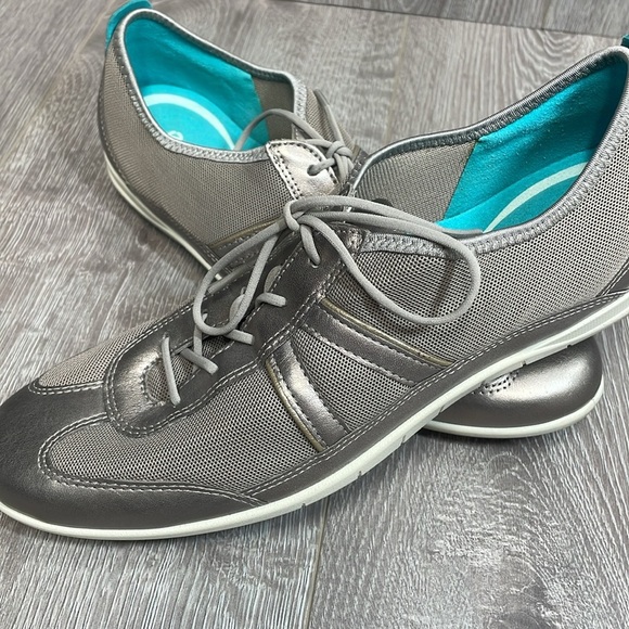 Ecco Bluma Summer Metallic Leather Mesh Lace Up Comfort Shoe Sneaker 10/10.5(41) - Picture 16 of 16